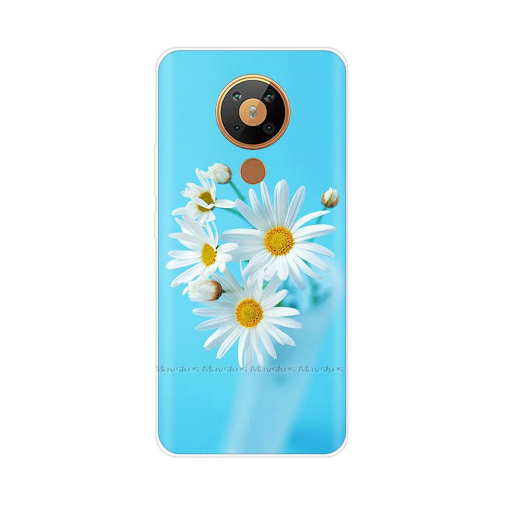 For Nokia 5.3 Case Transparent Phone Case Printing Bumper For Nokia 5.3 Nokia5.3 Case Back Cover 6.55'' TPU Soft Silicone Shells