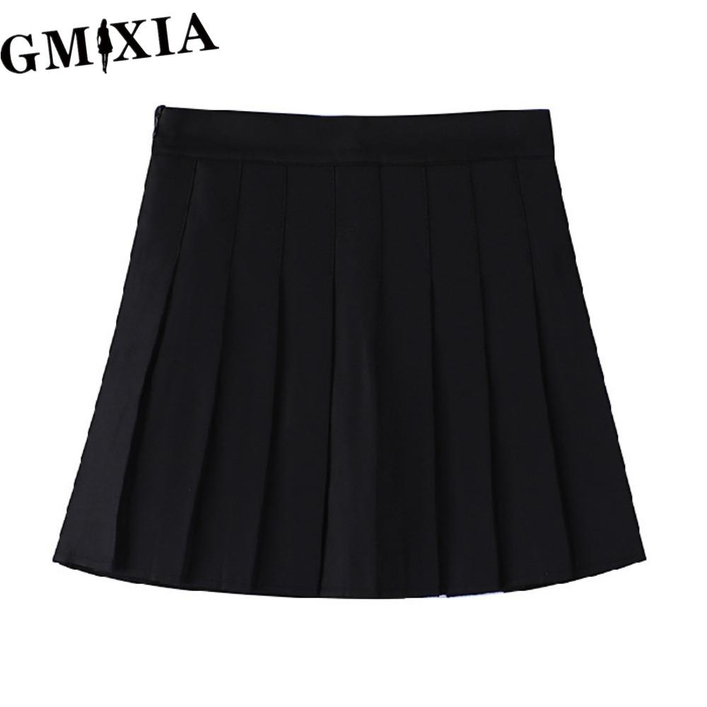 

GMXIA Женская Модная Повседневная Однотонная Юбка с Принтом на Лето Весну M