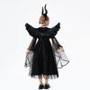 Kinder Halloween Kostüm Mädchen Engel Teufel Kleid Hexe Vampir Fee Party Outfit 3-8J