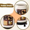 Decorative Large Capacity Trash Can with Universal Wheels for Kitchen, Vanity, Garage, RV.