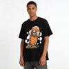 Vintage Skull Skateboard Print Cool Street Style Casual Tee Pure cotton T-shirt