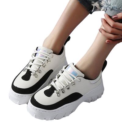 2019 Mixed Colors Fashion Women Platform Sneakers Breathable Comfortable Leisure Footwears,White,40