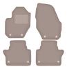 Beige Velour Floor Mats For: Volvo S60 II Long (2010-2018)