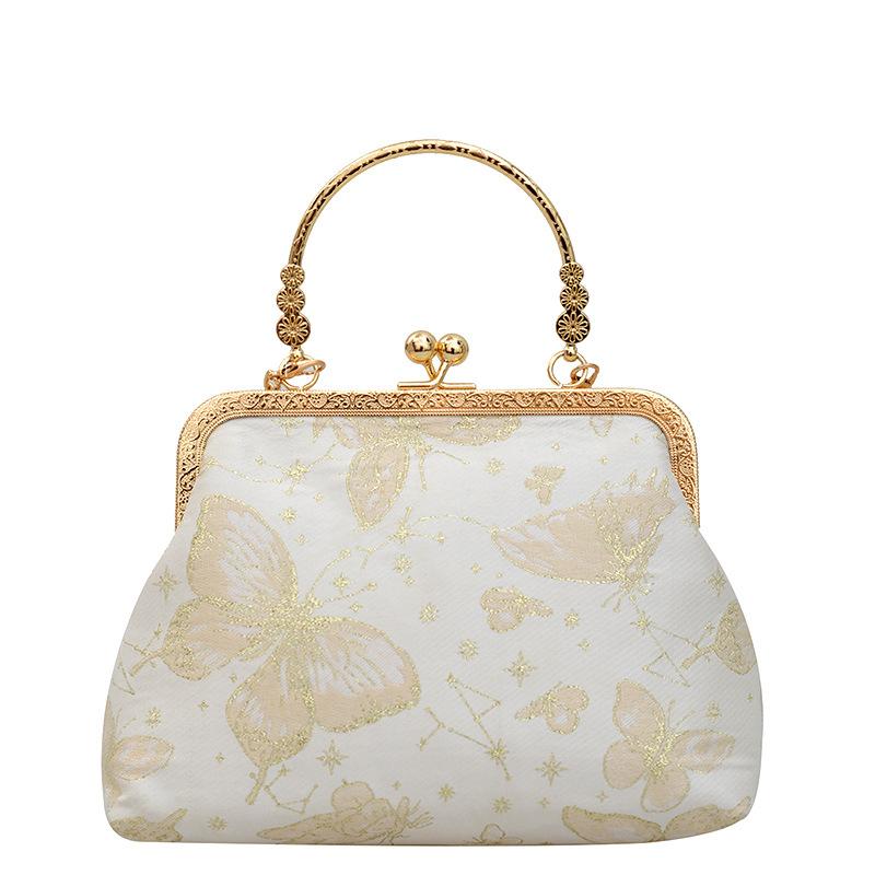 National style cheongsam lock chain small bag women's spring and summer new versatile women's popular one-shoulder crossbody bag