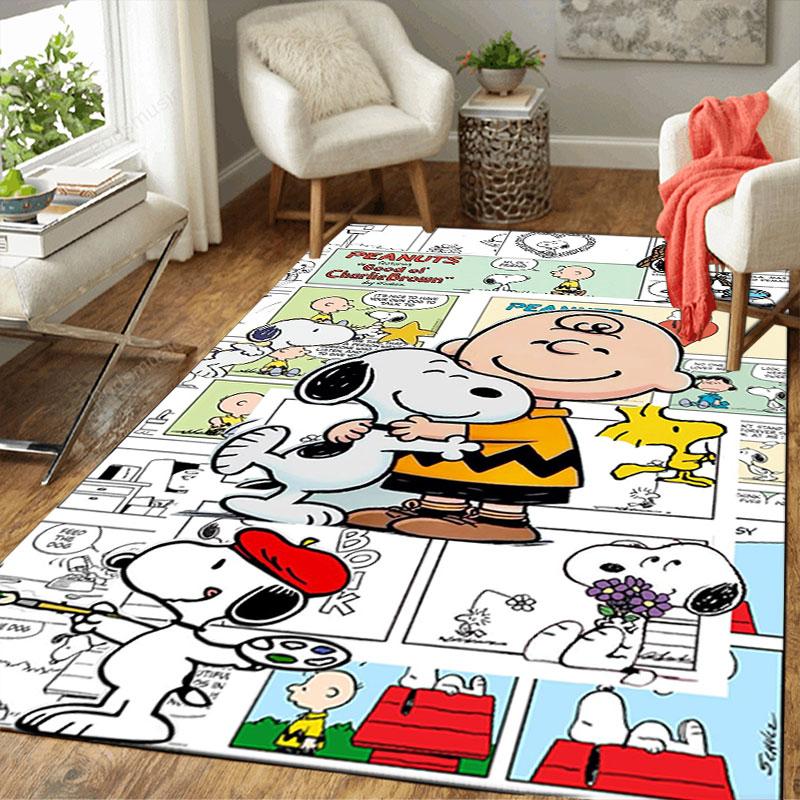 Cute Snoopy Cartoon Print Welcome Mat, Non-slip Decorative Home Rug, Suitable for Use In the Bedroom, Bedside, or Doorway.