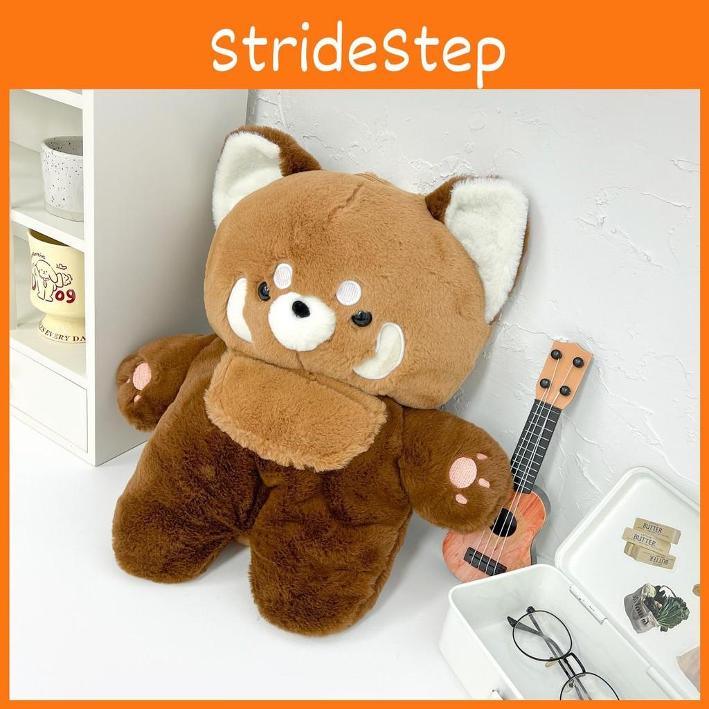 Raccoon Cartoon Plush Doll Backpack Outdoor Shoulder Bag Children Gift Festival