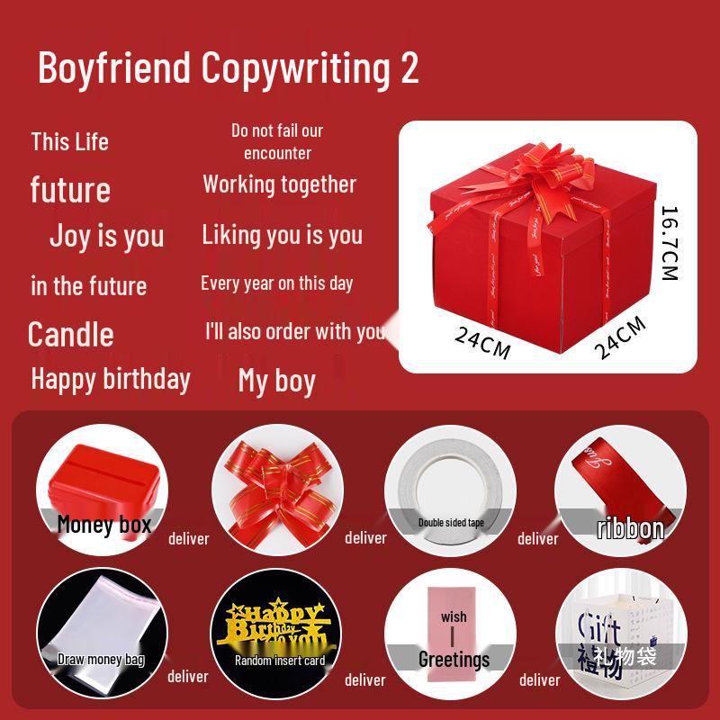 Celebrity Style Surprise Explosion Birthday Gift Box for Kids