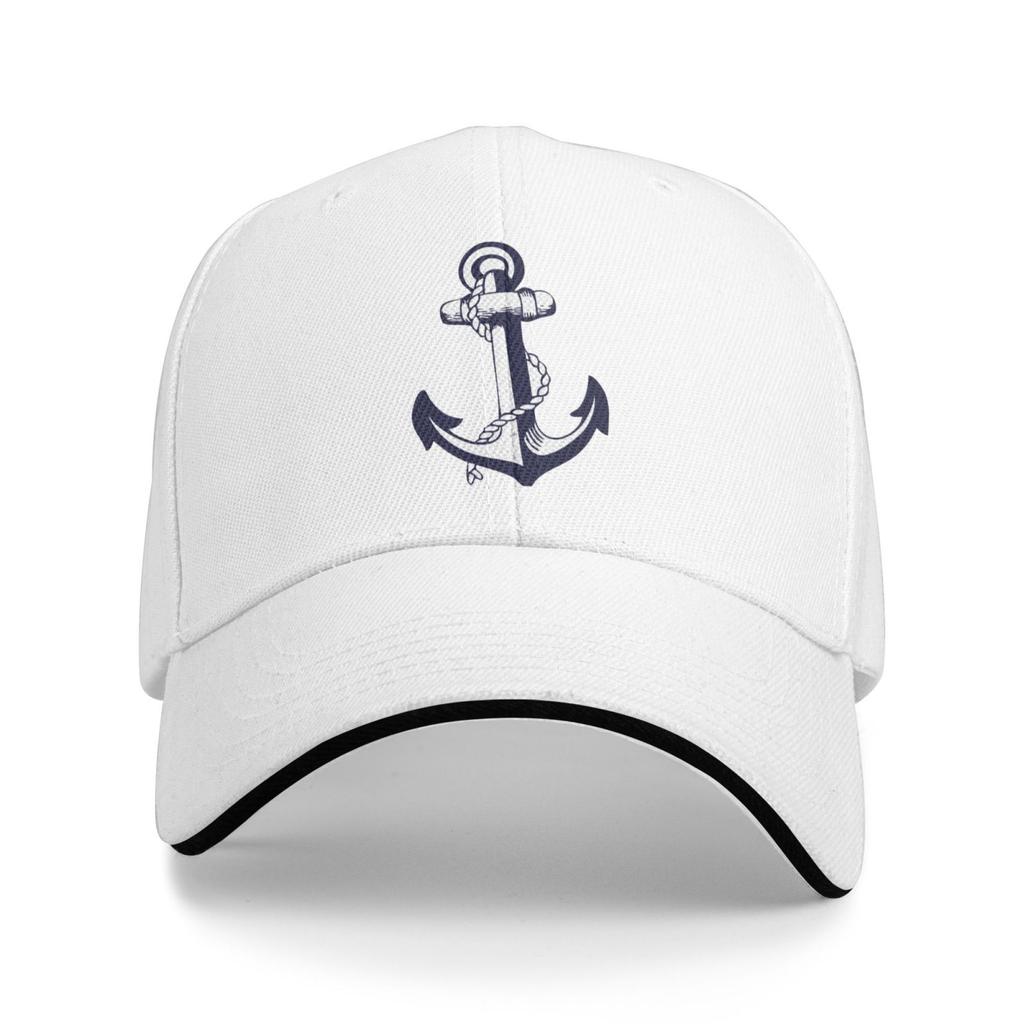 Anchor Baseball Cap Nautical Anchor Marine Sun Visor Hat Sailor Nautical Ship Ocean Sea Beach Unisex Adjustable Snapback Caps