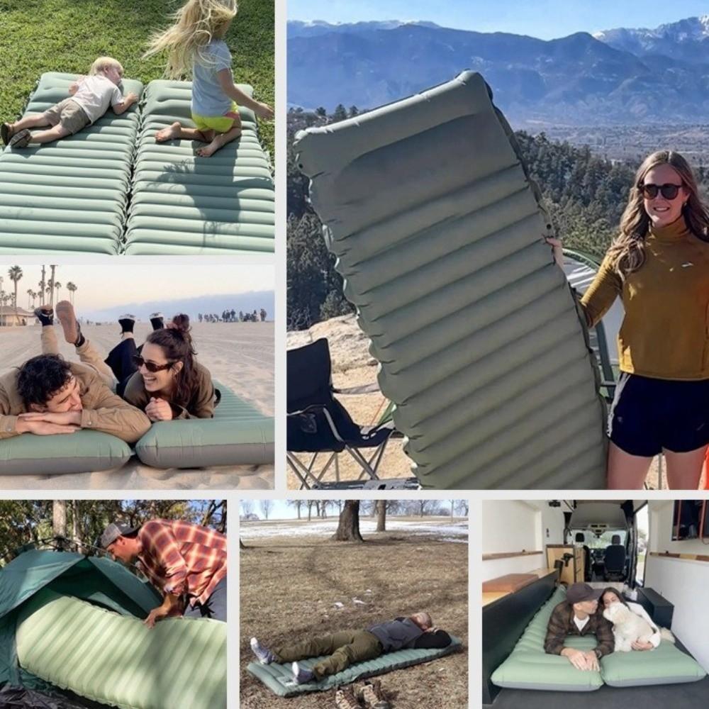 Self-Inflating Camping Sleeping Pad Extra Thick Inflatable Sleeping Pad Camping Mattress Fishing