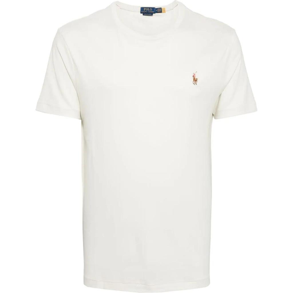 Polo Ralph Lauren Logo Round Neck Short Sleeve T-Shirt Men T-Shirts White POIZON240722366