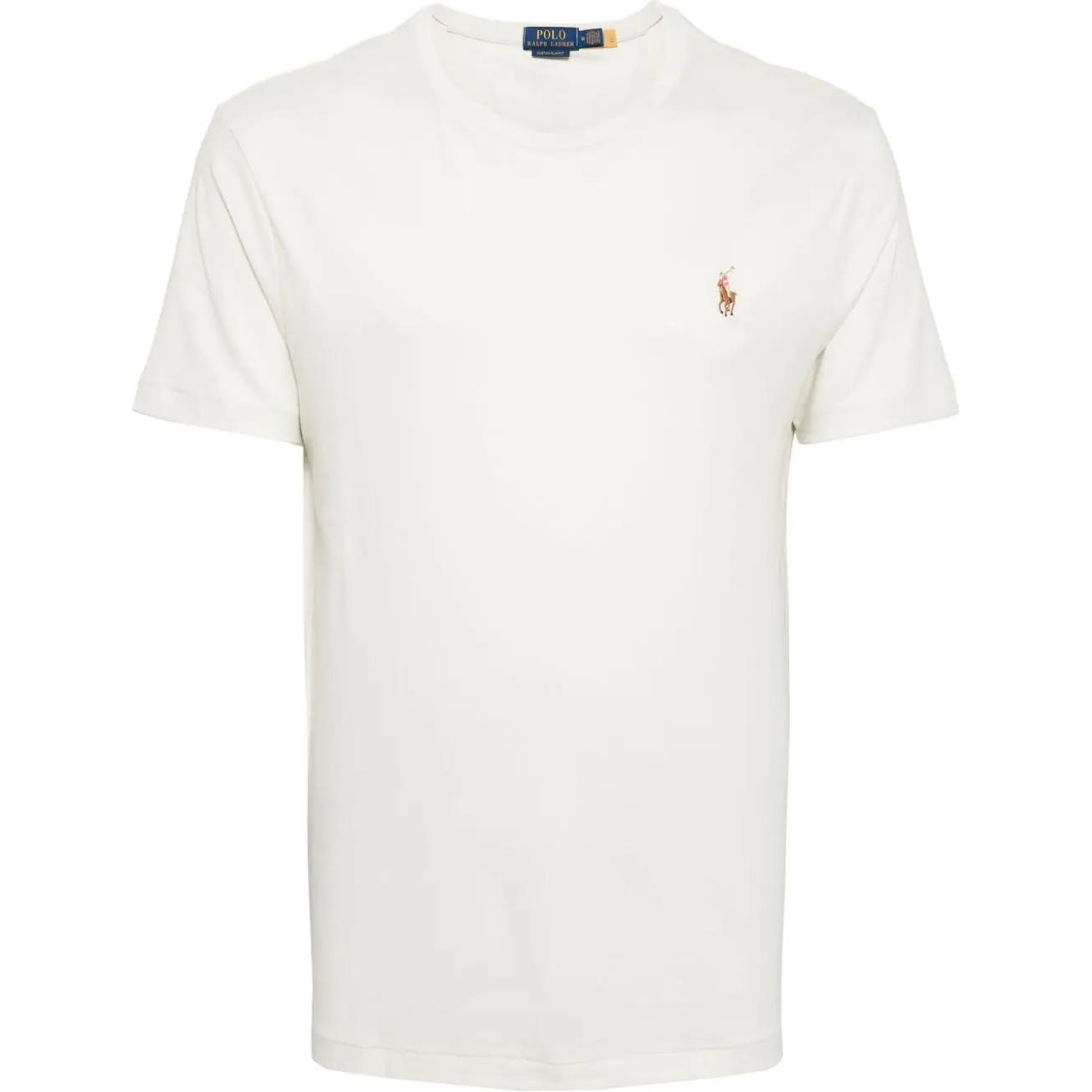 

Футболка мужская Polo Ralph Lauren с логотипом, круглым вырезом и короткими рукавами, белая POIZON240722366 M