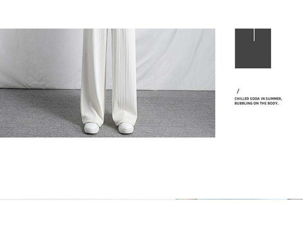 Plus Size Ice Silk Wide Leg Pants: Women's High Waist Loose Fit, Summer Thin, Extra Large Up To 300 Jin.