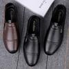Brand High-quality Genuine Leather Men's Shoes Fashionable Classic Round Toe Casual Versatile Simple Comfortable Flat Shoes
