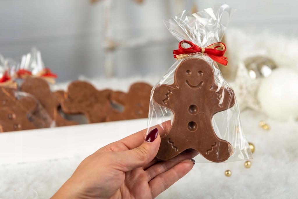 Milk Chocolate with Gingerbread Flavor Gingerbread Made of Chocolate Gift Mikołajki