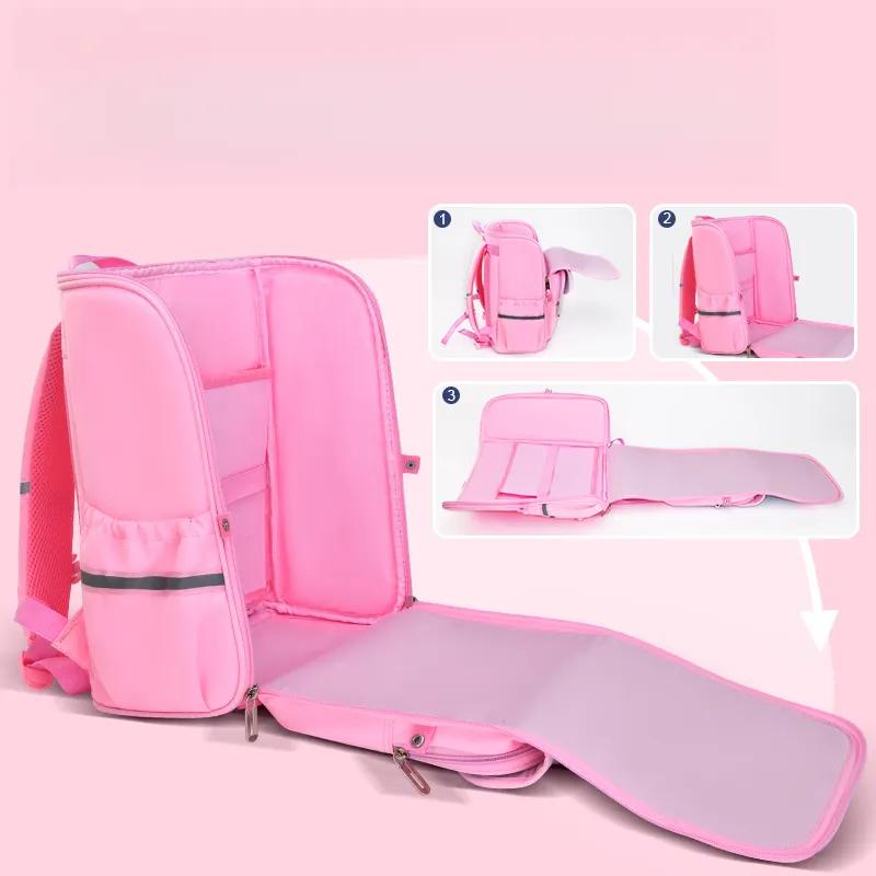 Nouveau sac d'école imprimé imperméable pour enfants, sac à dos pour écoliers du primaire, sac à dos de grande capacité pour filles et garçons