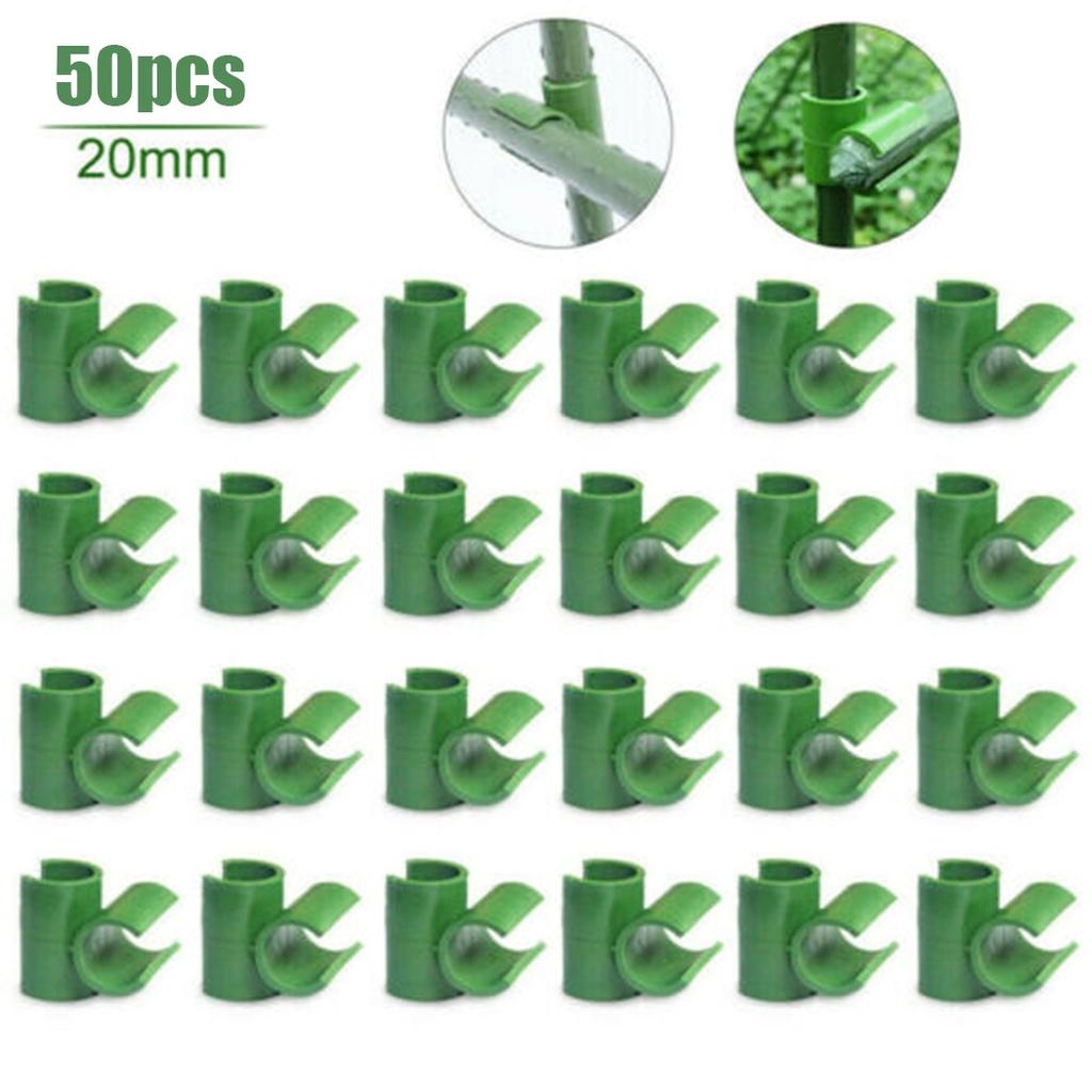 50 Stück Pflanzenstütze Rankgitter Verbinder Feste Kreuzklemme Pfahlklemmen Für Pflanzenveredelung Gartenrahmen Stabverbinder 11mm/16mm/20mm