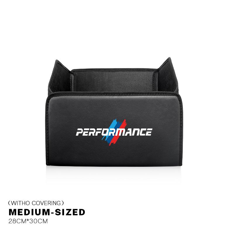 CDKO4 Leather Car Trunk Collapsible Organizer Foldable Storage Box For BMW X1 X2 X3 X5 X4 X6 X7 G30 G20 G32 G11 G12 F40 F30 Stickers