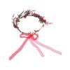 Hairband Rose Flower Cloth Wreath Decoration Crown Flower Headband Red Berry Garland Women Headwear