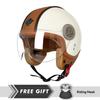 Four Seasons Motorcycle Open Helmets DOT Certification Open Face Motorbike Helmet Vintage Fashion Safety Cap Casco Para Moto
