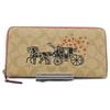 Auth Signature Horse and Carriage Long Wallet Co6901xd