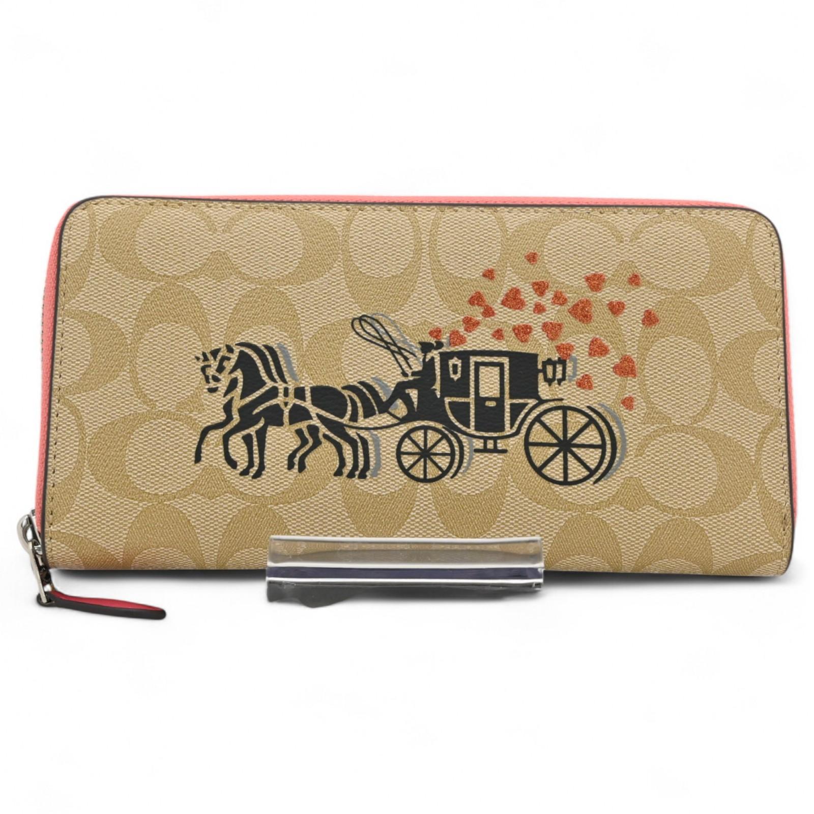 

Оригинальный длинный кошелек Coach Signature Horse and Carriage co6901xd