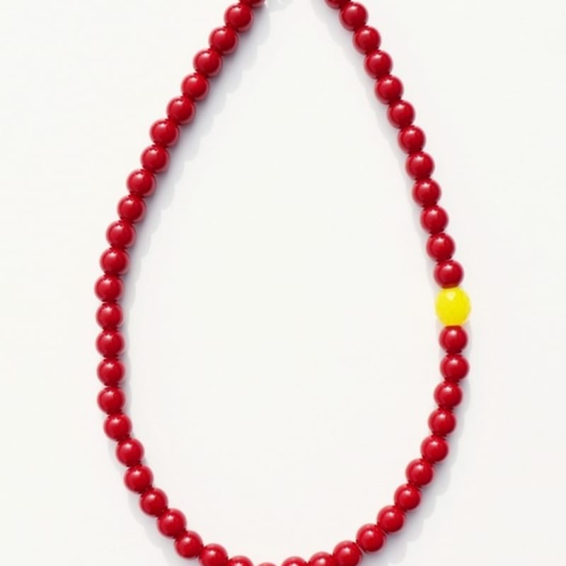 BONBEAU 8mm exotic color glass ball Necklace Czech glass 8mm ball bead necklace 4 colors