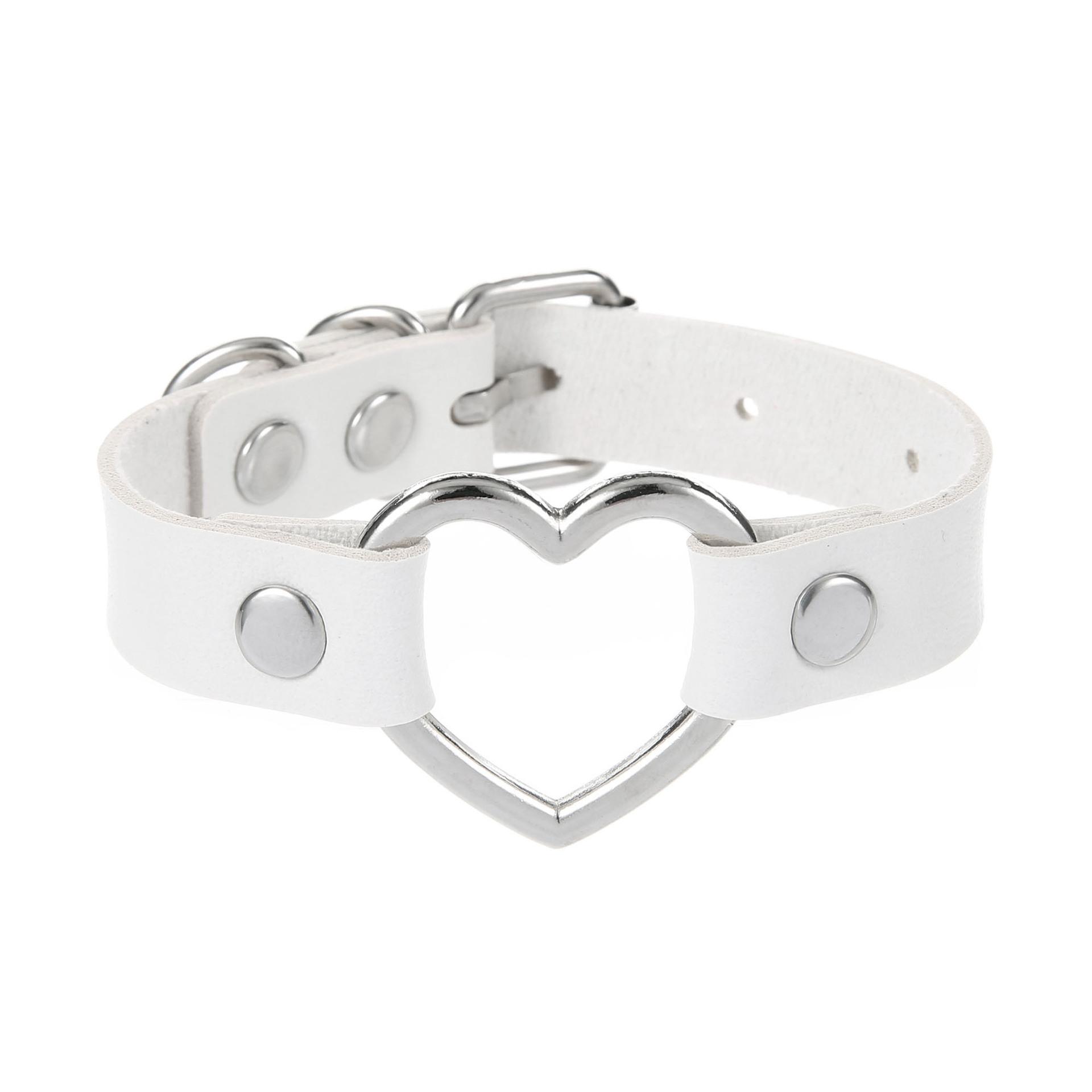 

DIEZI Rock Vintage Gothic PU Leather Wrap Bracelet For Women Men Punk Fashion Hip Hop Harajuku Heart Charm Bracelet Jewelry