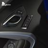 For Chevrolet Camaro 2016-2023 Real Hard Carbon Fiber Car Door Front Seat Button Frame Interior Trim Accessories