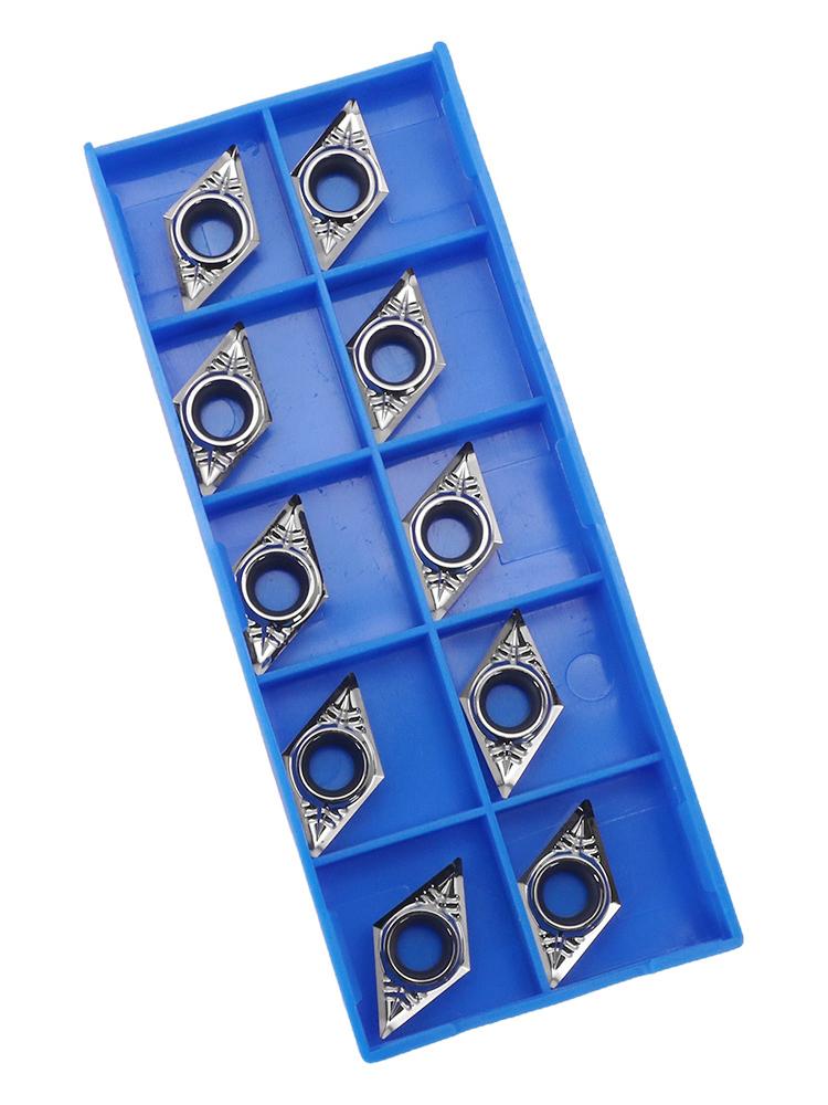 New Practical Carbide Lathe Insert Replacement Turning Tool 10pcs Aluminum Inserts For Aluminum For Turning Cutting