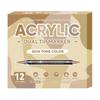 Dual Tip Acrylic Paint Markers With Flexible Fine And Broad Chisel Nibs For Artists And Diy On Multiple Surfaces