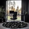 Basketball Printed Round Rug Carpet Chair Rug Area Rug Entryway Doormats,for Office Chair Living Room Bedroom Kitchen Room.