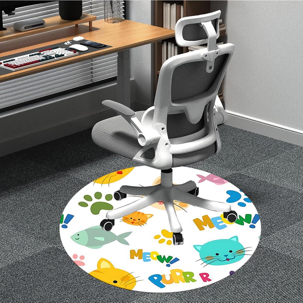 

1pc Cats, Meow Carpet for Office, Non-slip, Soft and Durable Office Rug, Perfect for Office yy260128063 80cm by 80cm