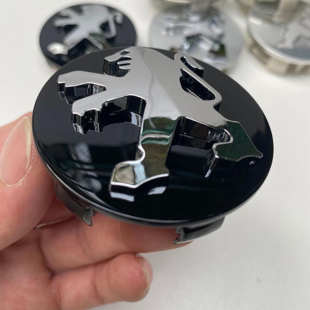 4Pcs Car Emblem Wheel Hub Center Cover Car Accessories For Peugeot 408 4008 308 3008 Rifter 5008 508 2008 208 301 RCZ 407 108 5tr