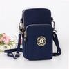 Nylon Schulter-Crossbody-Handytasche für Damen, Sport Laufen Mehrschichtige Reißverschlusstasche Armbandtasche, Clutch Münzbörse, Schlüsselhalter
