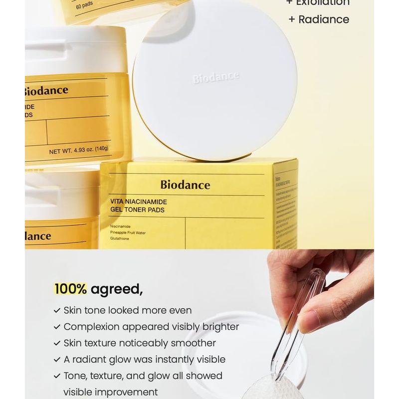Biodance Vita Niacinamide Gel Toner Pads