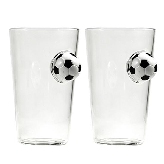 Soccer Beer Glass, Football-Shaped Glass Mug, 700ml Capacity Hot Cold Drink Glass Cup for Bar Pub Home Use
