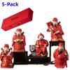 5-Pack Ceramic Five-Way God of Wealth Living Room Home Decor Wealth God Zhao Gongming Guan Gong Store Opening Office Decor Gift
