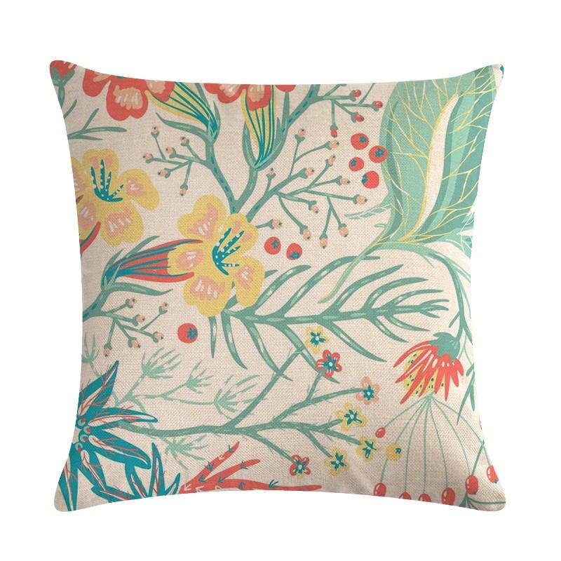Buy 45*45cm Throw pillow cushion cover flower plant office Floral pillow sofa pillow case cover