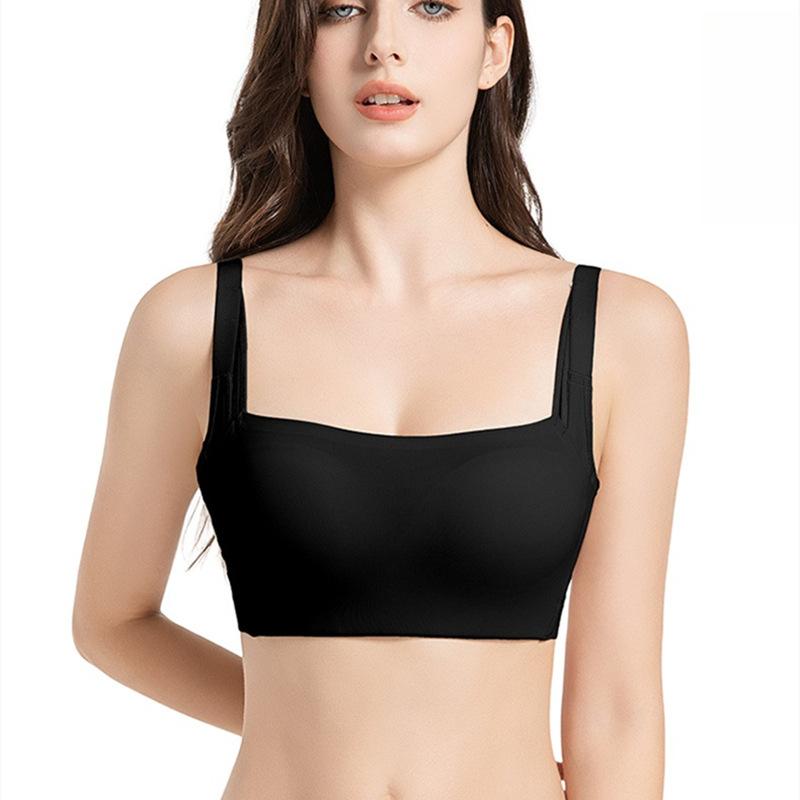 Smidig och Sömlös BH för Kvinnor På Sommaren Tunn och Stora Storlekar för Kvinnor Samlad Anti-Hängande BH Utan Stålringar