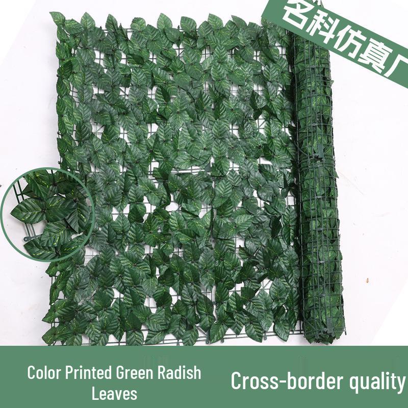 Artificial Green Ivy Rattan Fence for Balcony and Exterior Walls