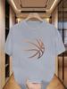 T-shirt da uomo alla moda con stampa di pallacanestro