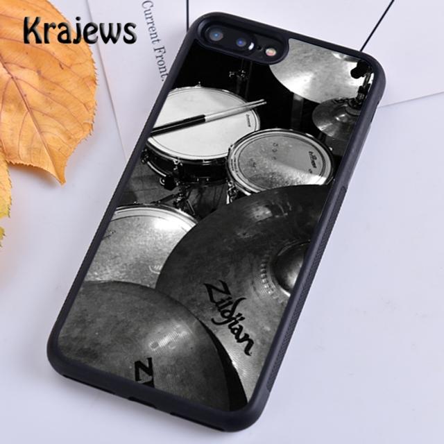 Krajews Husă de telefon moale cu tambur pentru instrument muzical pentru iPhone 14 5 SE 6s 7 8 plus XR XS 11 12 13 pro max Samsung S21 S22ultra