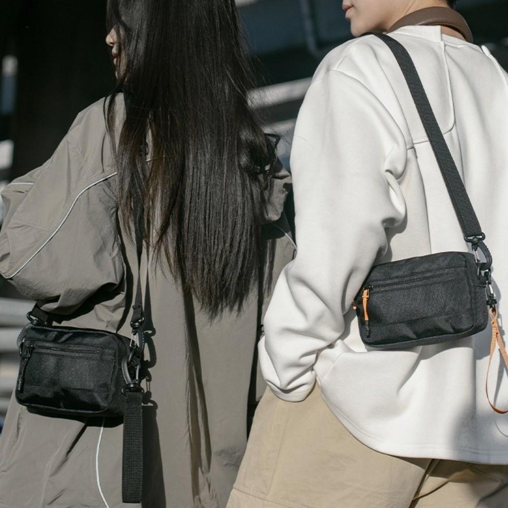 Adjustable Nylon Crossbody Bag Lightweight Messenger Bag All-match Single Shoulder Bag  Picnic