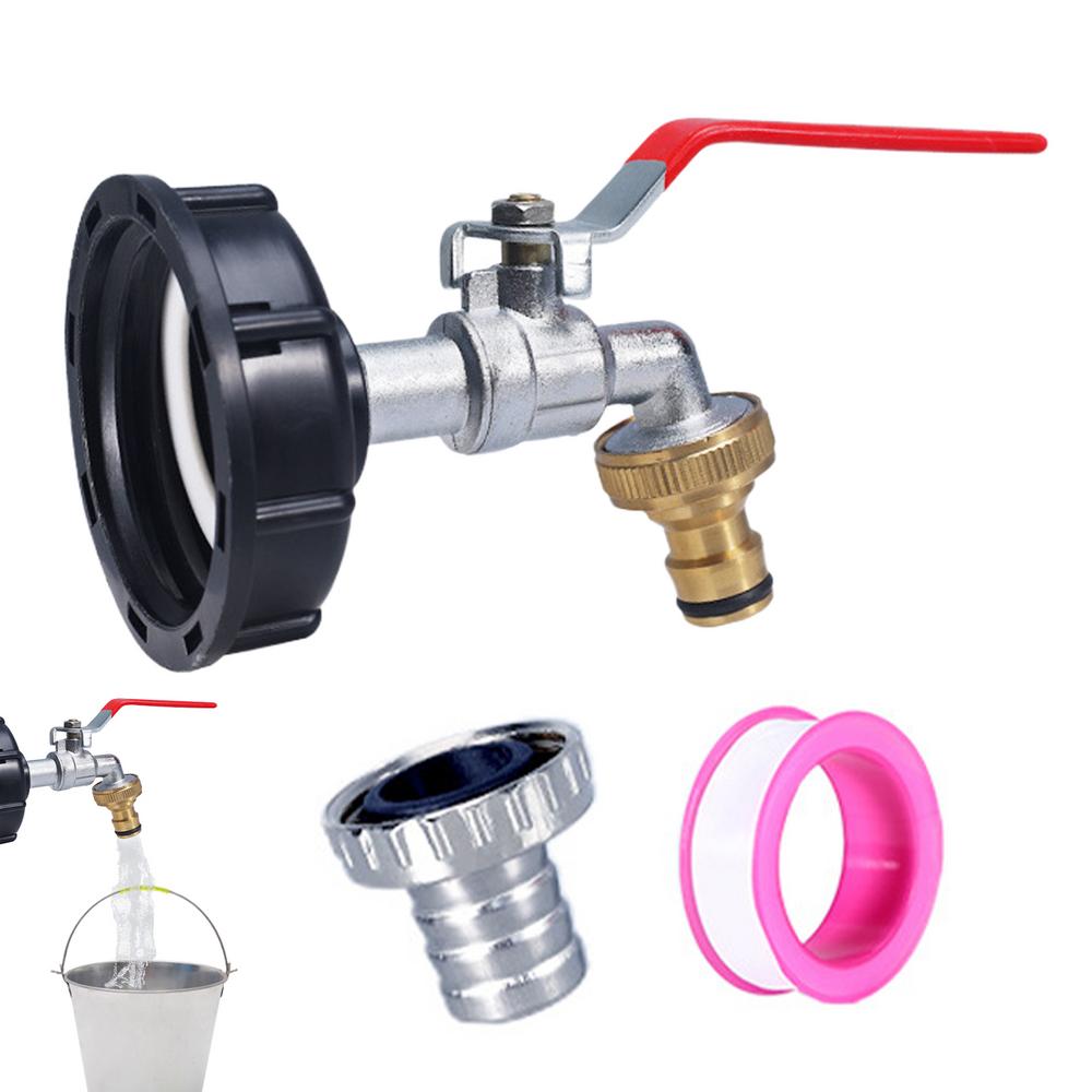Rain Barrel Spigot Kit Rain Barrel Linking Kit Replacement Attachment Connector Valve Fitting For Outdoor Overflow Drain Water