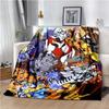 Japane Cartoon D-Digimon Throws Blanket Sofa Hiking Picnic Super Soft Quilt Bed Thermal Cute Anime Flannel Blanket Birthday Gift