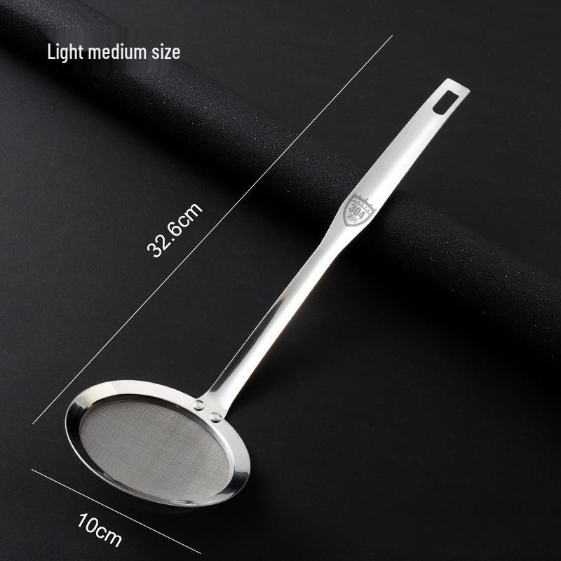 304 Stainless Steel Mesh Skimmer & Strainer: Juice, Soy Milk, Flour, Frying, Oil Separator