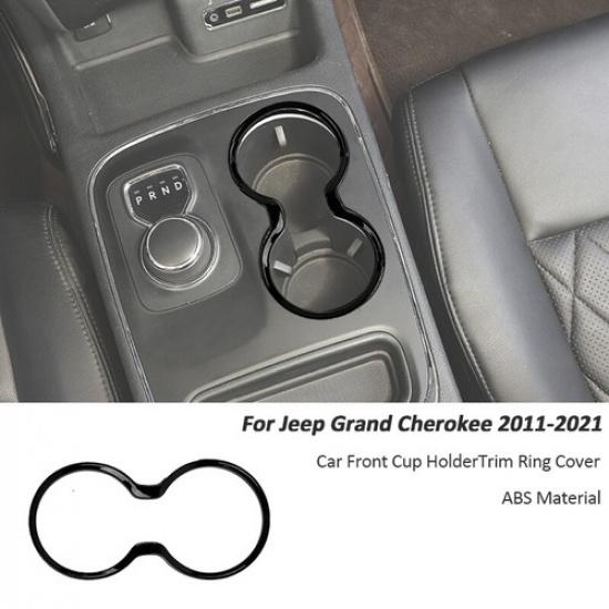 Gloss Black Center Gear Shift Water Cup Holder Cover for Grand Cherokee/Durango