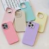 Cute Soft Silicone Candy Color Matte Phone Case For iPhone 16 12 13 Mini 14 15 16 Pro Max Shockproof Bumper Rubber Back Cover