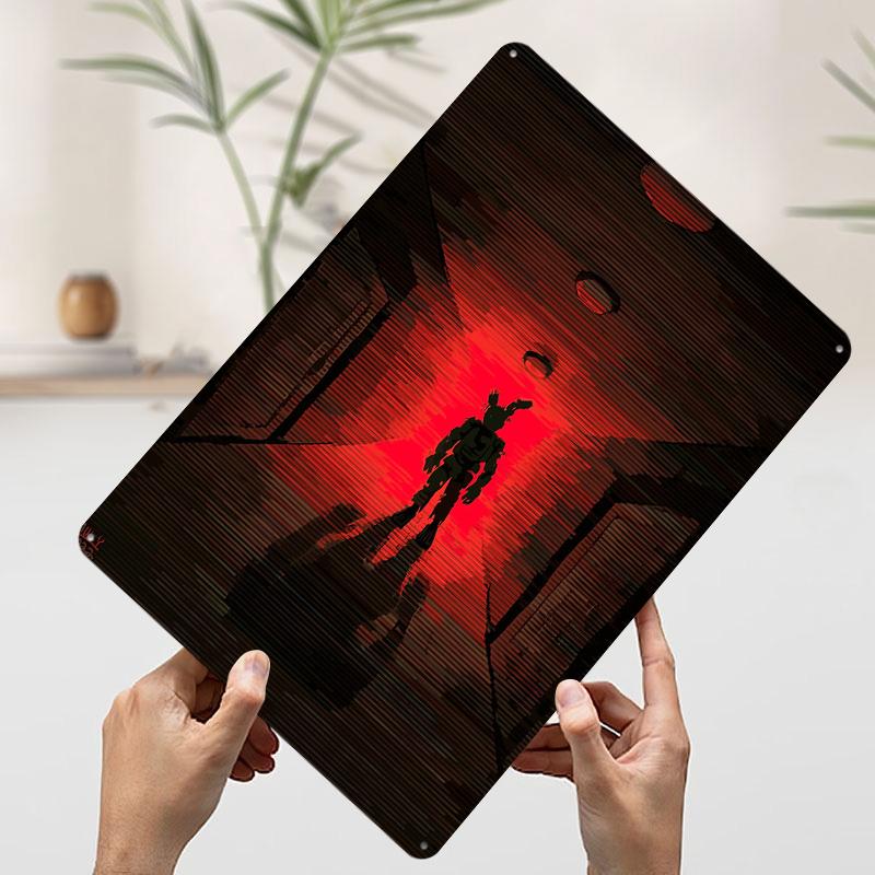 

Springtrap in Red Hallway Metal Poster Customized Wall Art Retro Vintage Tinplate Signs for Decoration Bedroom Decorations Decor 7.9x11.8In(20x30cm)