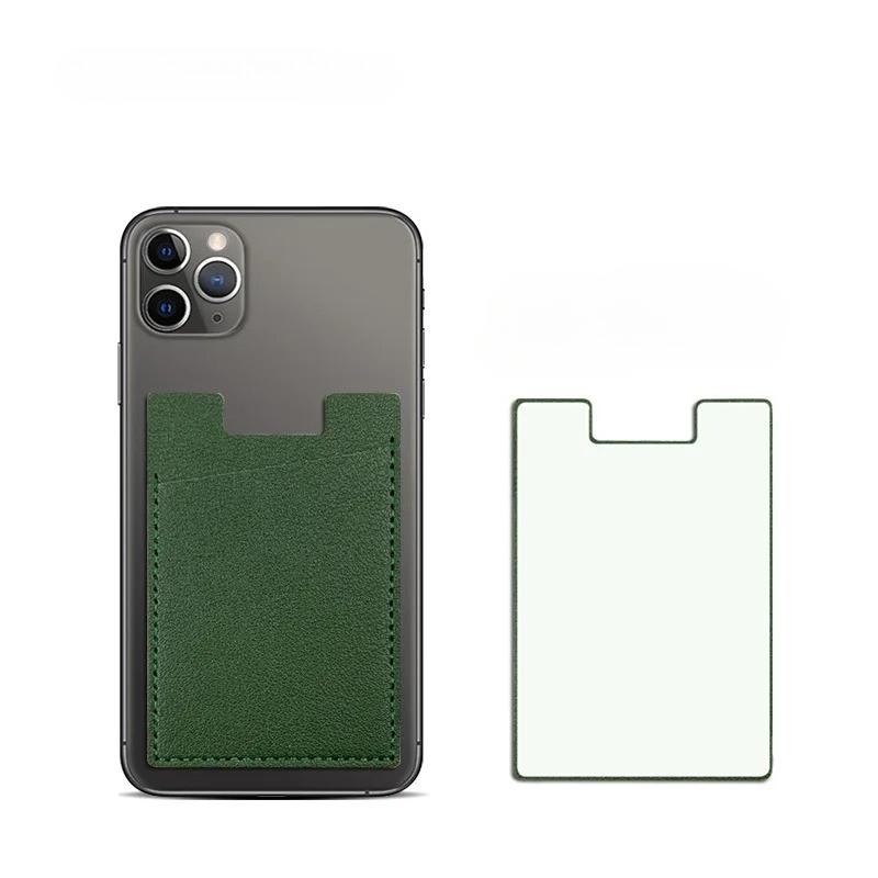 PU Leather Phone Wallet Case, Self-Adhesive Card Holder for Credit ID Cards, Fashion Sticker Back Cover Hot Sale